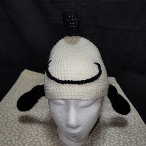 NWT Men's Original Hand-Crocheted Happy Dance Beagle Hat